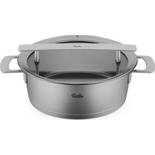 Fissler Phi Collection Cam Kapak Sığ Tencere 24 cm
