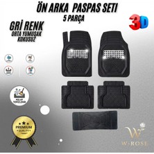 Volkswagen Touareg 4 Bölge Klimalı 2010 Model Uyumlu Siyah- Gri Krom Renk Premium Oto Paspas Seti