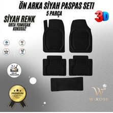 W-Rose Porsche Cayenne 2005 Model Uyumlu Siyah Premium Oto Paspas Seti