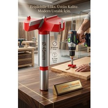 Creatividad Solutions 45 mm Ahşap Menteşe Yuvar Teri Açma Ahşap Delme Matkap Ucu 1 cm Şaft 722977