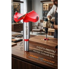 Creatividad Solutions 70 mm Ahşap Menteşe Yuvar Teri Açma Ahşap Delme Matkap Ucu 1 cm Şaft 722980