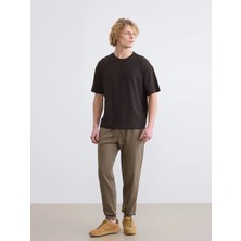 LC Waikiki Lcwaıkıkı Classic Haki Standart Kalıp Erkek Jogger Eşofman Altı