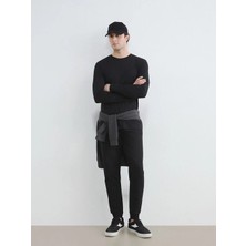 LC Waikiki Lcwaıkıkı Classic Siyah Standart Kalıp Erkek Jogger Eşofman Altı