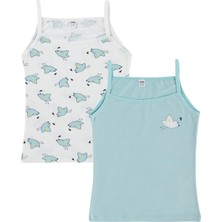 Civil Girls Cute Bird 2-12 Yaş Kız Çocuk 2'li Atlet - Standart