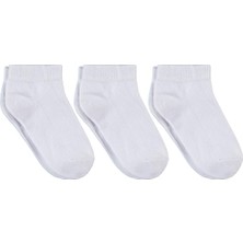 Civil Boys Beyaz 3'lü 3-11 Yaş Erkek Çocuk Patik Çorap - Standart