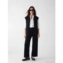 LC Waikiki Lcw Modest Siyah Beli Lastikli Soft Touch Kadın Eşofman Altı