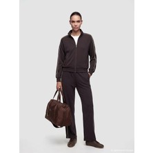 LC Waikiki Koor Sport Kahverengi Beli Lastikli Soft Touch Kadın Eşofman Altı