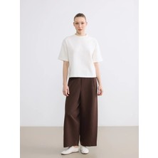 LC Waikiki Lcwaıkıkı Classic Kahverengi Beli Lastikli Soft Touch Kadın Eşofman Altı