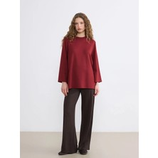 LC Waikiki Lcw Modest Kahverengi Beli Lastikli Kadın Eşofman Altı