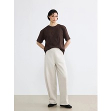 LC Waikiki Soulife Bej Beli Lastikli Kadın Eşofman Altı