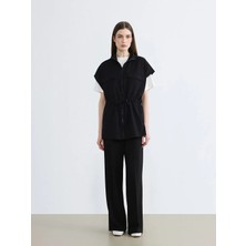 LC Waikiki Lcw Modest Siyah Beli Lastikli Kadın Eşofman Altı
