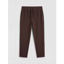 LC Waikiki Lcw Modest Kahverengi Beli Lastikli Soft Touch Kadın Eşofman Altı