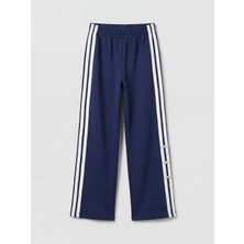 LC Waikiki Lcw Kids Lacivert Geniş Paça Kız Çocuk Soft Touch Eşofman Altı