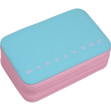 Monocromo Üç Katlı Pu Dolu Kalem Kutu Mavi 171552