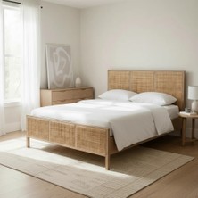 Latanwood Bella Hazeranlı Ahşap Karyola