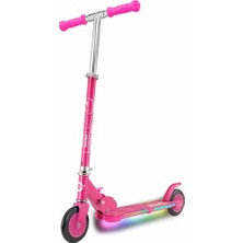 Timion 2 Tekerlekli Flash Işıklı Pembe Scooter