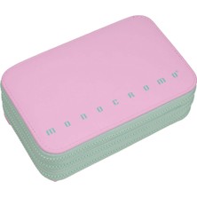 Monocromo Üç Katlı Pu Dolu Kalem Kutu Pembe 170552