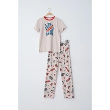 Sevim 70018 Erkek Ç. Baskılı Pijama Takım