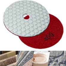 Titi 6553 Granit Mermer Taş Parlatma Polisaj Ped 100 mm - 400 Kum