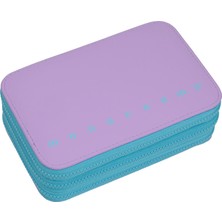 Monocromo Üç Katlı Pu Dolu Kalem Kutu Mor 173552