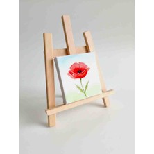 Limon Dekor Masaüstü A-Tipi Şövale - Doğal Gürgen Ağacı, Profesyonel Sanat ve Dekoratif Sergi Standı