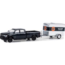 Timion 1/64 2023 Ram 2500 With Small Cargo Trailer Model Araba