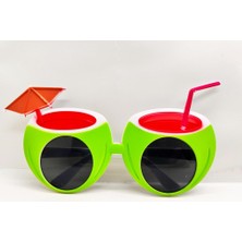 Timion Karpuz Şekilli Tropikal Hawaii Yaza Merhaba Parti Gözlüğü