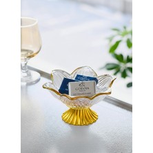 Elista Lotus Çizgi Ayaklı Sunumluk 6 Lı Gold