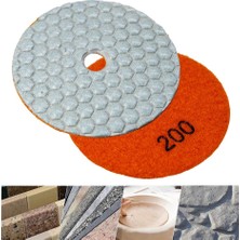 Titi 6552 Granit Mermer Taş Parlatma Polisaj Ped 100 mm - 200 Kum