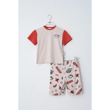 Sevim 70019 Erkek Ç. Baskılı Şort Takım