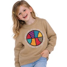 Hupalupa Store Hupalupa Basic Sweatshirt Bej Basketbol 7-8 Yaş