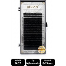 Ocean 0.07D Dramatik Kıvrım Mix Soft Eyelash Doğal Ipek Kirpik 16'lı
