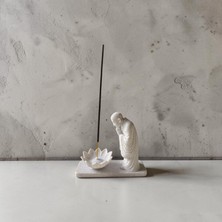 Nozzle Works Zen Ustası Meditasyon Tütsülük – Lotus Çiçeği Tütsü Tutucu Dekoratif Tütsülük