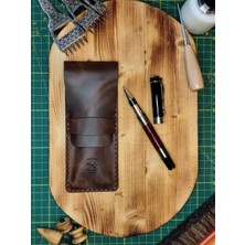 Balthazar Workshop Seath El Yapımı Vejetal Crazy Hakiki Deri Kalem Kılıfı