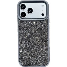 Aserimo Simli Iphone 15 Pro Maxile Uyumlu Premium Taşlı Kılıf