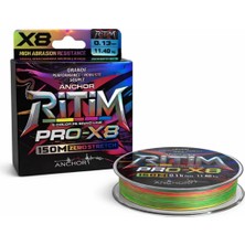 Fishack Ip Örgü Misina - 8 Kat - Anchor Ritim X8 - 150MT - Ebruli - 0.13MM