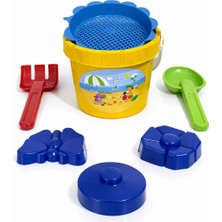 Akar Kum Kovası Seti – Çocuk Plaj Oyuncak Seti Elek Kürek Kalıp Seti
