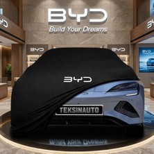 ULTRASHOP Byd Seal Awd (2022 -) Siyah Kumaş Oto Branda Araca Özel Penye Araba Brandası Araç Örtüsü