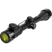 Oska Global 3-9X40 Zoomlu Çıft Işıklı Av Tüfeği Dürbünü  Montaj Kelepçeli ( Lisinya )