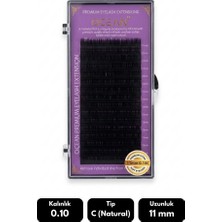 Ocean 0.10C Natural Kıvrım 11 mm Soft Eyelash Doğal Ipek Kirpik 16'lı