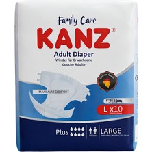 Kanz Yetişkin Hasta Bezi Large / 10 Adet