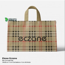 EEB Bez Ekose Yumuşak Saplı Eczane Çantası