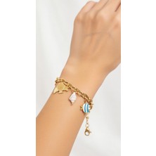 Stainless Steel Deniz Temalı Charm Bileklik