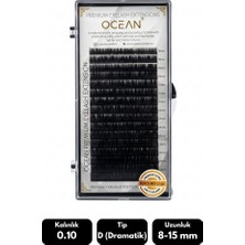 Ocean 0.10D Dramatik Kıvrım Mix Soft Eyelash Doğal Ipek Kirpik 16'lı