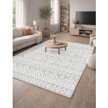 Lioara Home Bohem Desenli Modern Dijital Baskılı Halı – Modern, Kaymaz Taban, Salon & Oturma Odası Için Halı