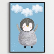 Besay Rüyacı Penguenler Çocuk Odası Posteri–dekoratif 3lü Set A2 Çerçevesiz