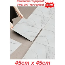 Renkli Duvarlar Kendinden Yapışkanlı 45X45CM 1 Adet Floor Pvc Yer Zemin Banyo Wc Kaplama Paneli Parke Arkası Kauçuk