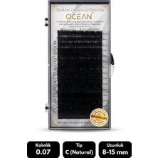 Ocean 0.07C Natural Kıvrım Mix Soft Eyelash Doğal Ipek Kirpik 16'lı