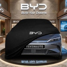 ULTRASHOP Byd Han (2022 -) Siyah Kumaş Oto Branda Araca Özel Penye Araba Brandası Araç Örtüsü