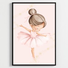 Besay Dans Eden Balerin Çocuk Odası Posteri–dekoratif 3lü Set A4 Çerçevesiz